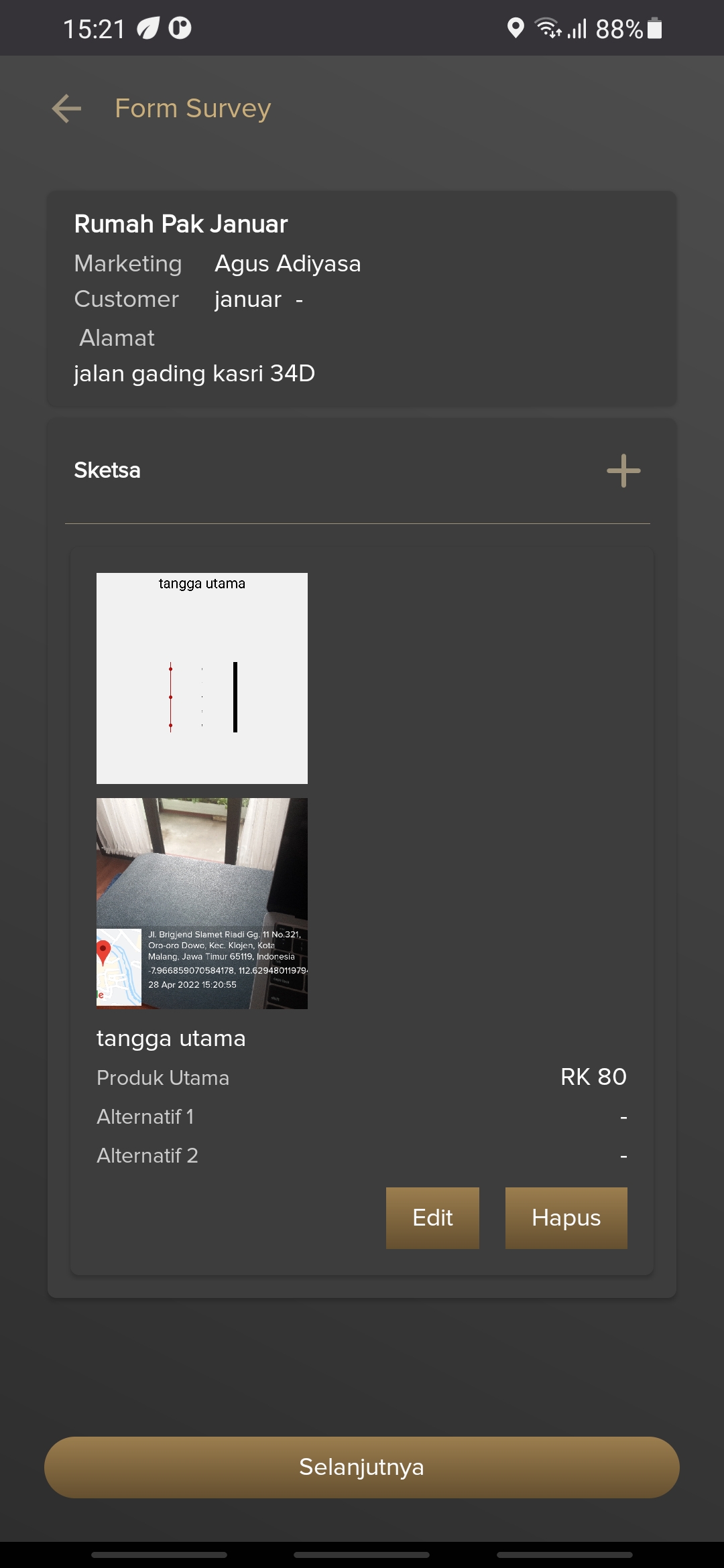 Sistem ERP ringan (Sales & Project Management)