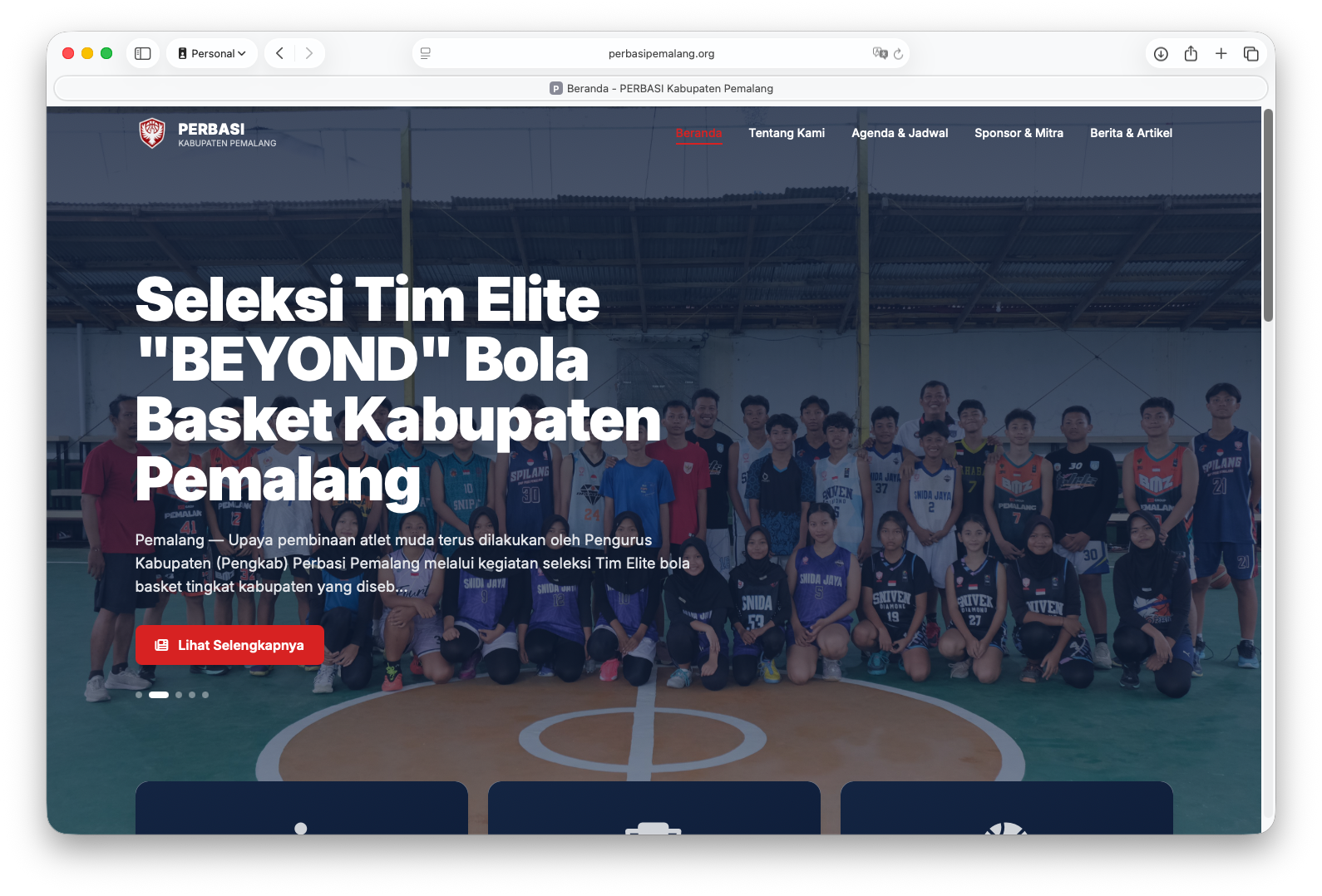Website PERBASI Pemalang