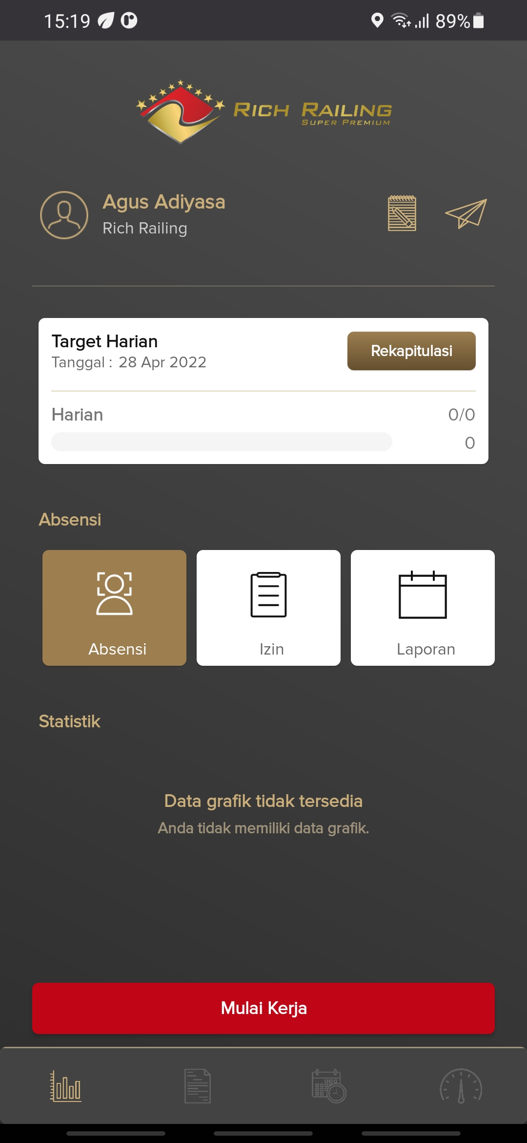 Sistem ERP ringan (Sales & Project Management)